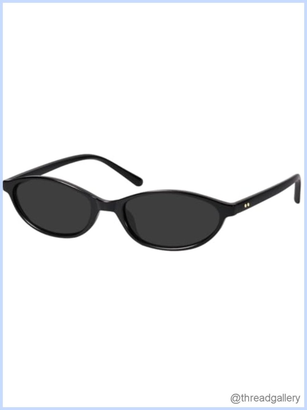 Oval Sunglasses Retro Half-Frame UV400 Polycarbonate Unisex Adult